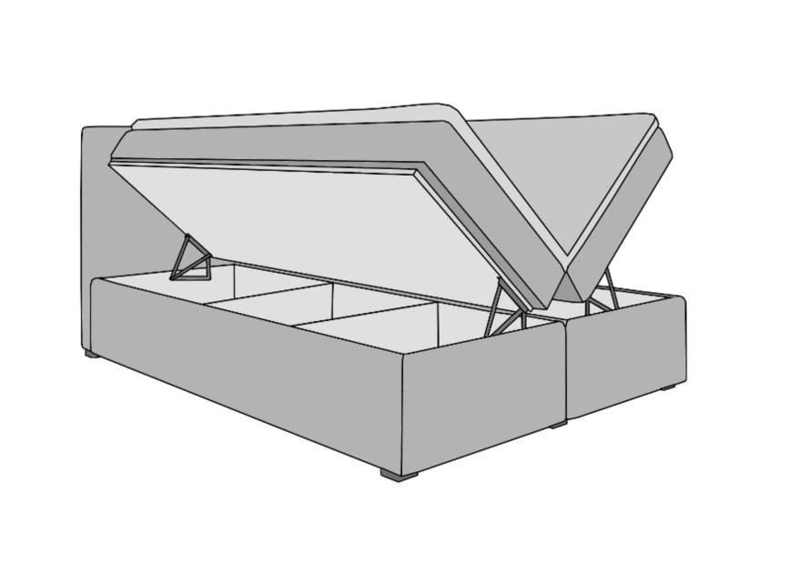 Kontinentalsäng med förvaring