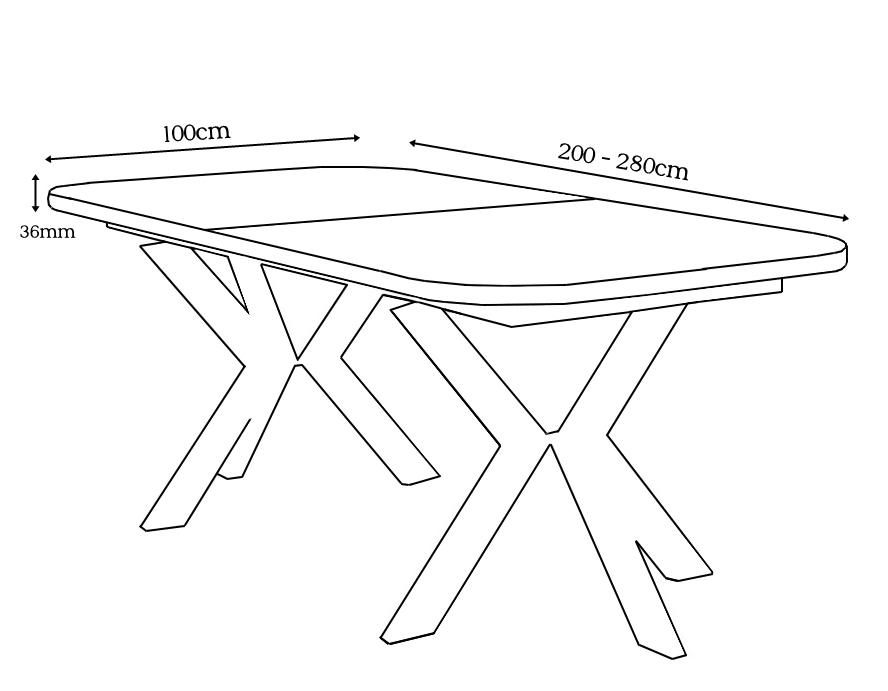 Stół Oslo 200-280cm