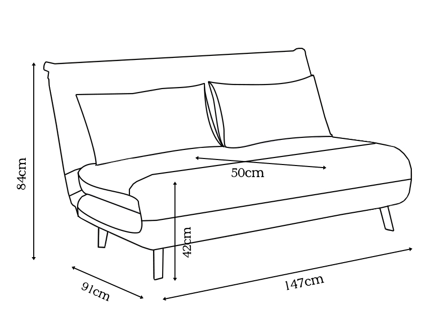 Sofa rozkładana spike II signal