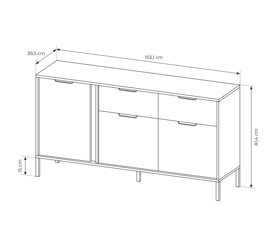 Komoda 153 3d2s LARS 