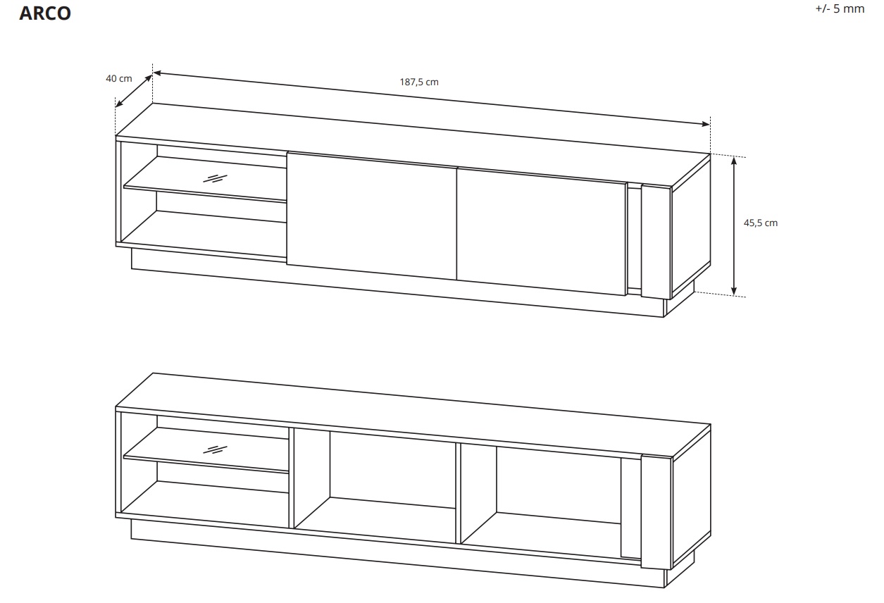 tv benk 187 arco