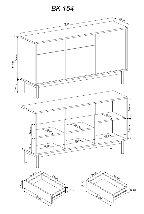 kommode bk154 basci